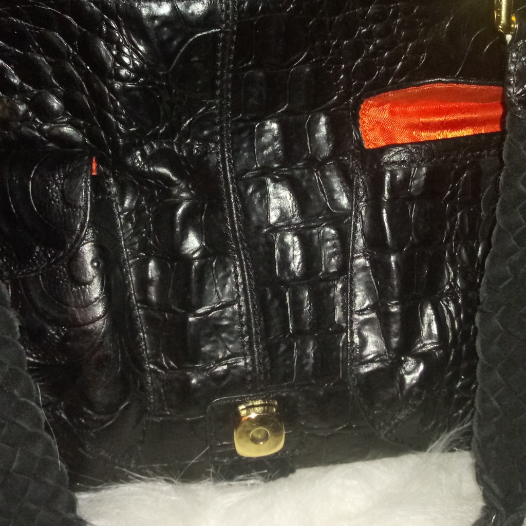 Purse With Orange Lining Inside